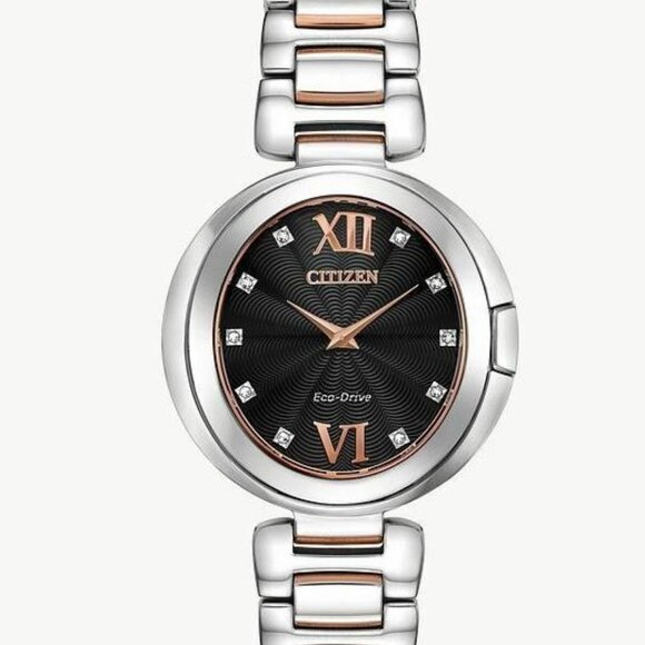 Citizen Capella Eco-Drive Women\'s Diamond Accent Watch 34MM
